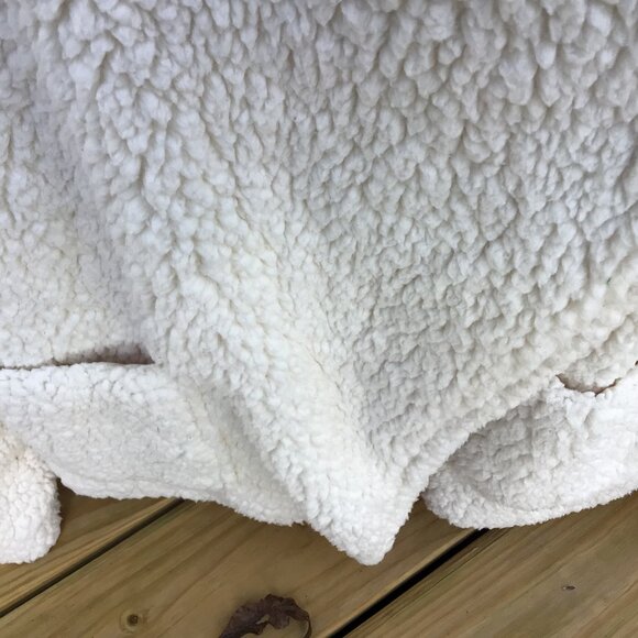 Philosophy Soft Sherpa Oversized Teddy Coat Short Jacket White  size sm - Picture 5 of 6